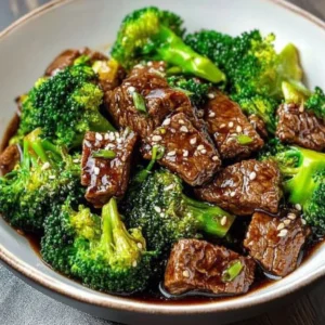 Delicious Chinese Beef and Broccoli stir-fry served in a bowl
