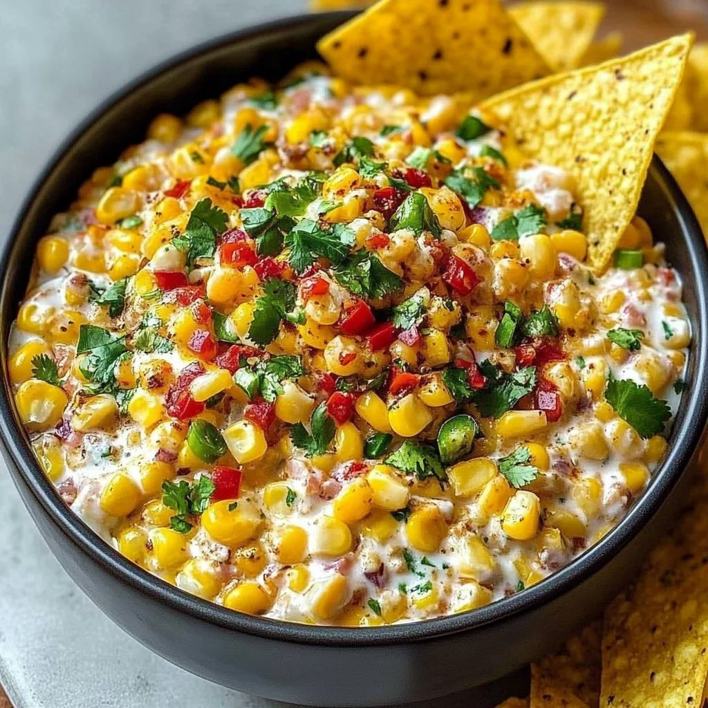 Zesty mini Mexican corn appetizers served on a platter at a party