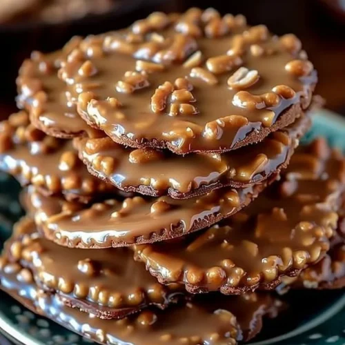 Delicious caramel peanut treats ready to be enjoyed in a dessert platter