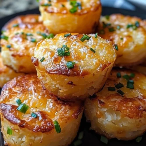 Cheesy mashed potato puffs served as a delicious appetizer on a platter.