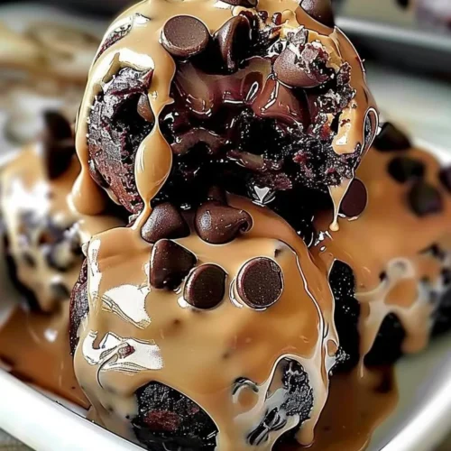 Chocolate Chip Cookie Dough Brownie Bombs - delicious dessert treats
