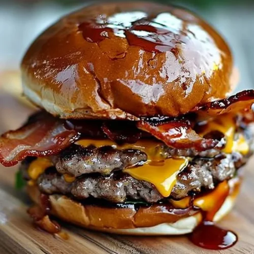 Delicious Crack Burgers stacked with juicy patties and fresh toppings