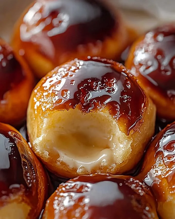 Decadent Crème Brûlée Donuts with caramelized sugar topping
