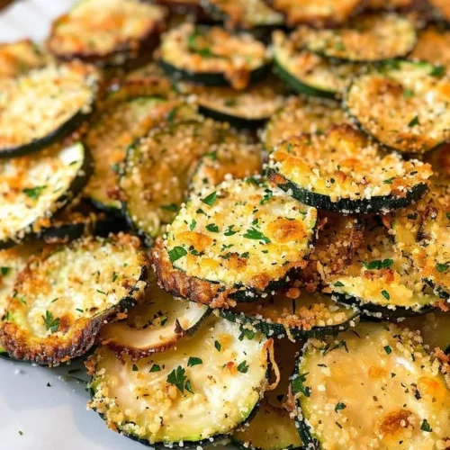 Bowl of crispy zucchini chips for a healthy snack option