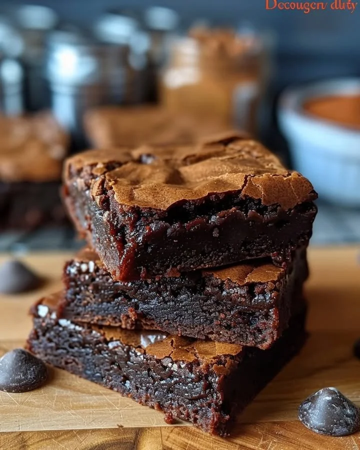 Delicious Dr. Pepper brownies with a rich and fudgy texture.