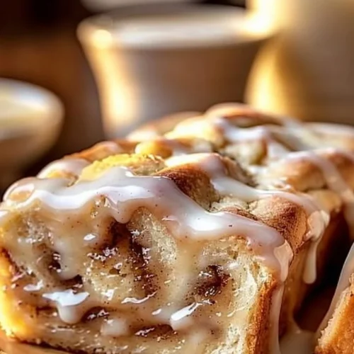 Delicious Dollywood cinnamon bread topped with icing