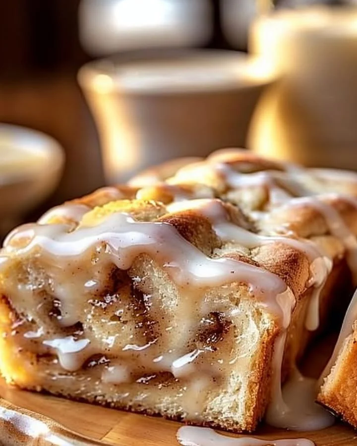 Delicious Dollywood cinnamon bread topped with icing