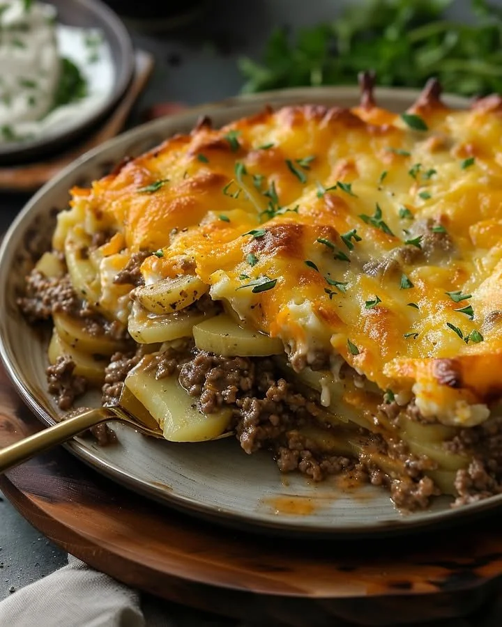 Delicious easy hobo casserole with ground beef and vegetables