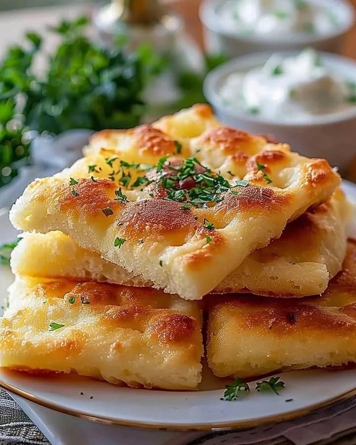 Fluffy Cottage Cheese Cloud Bread fresh out of the oven