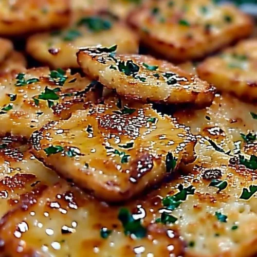 Delicious garlic bread Ritz Bits served as a tasty snack