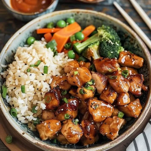 Delicious Hibachi Chicken served on a sizzling plate with vegetables.