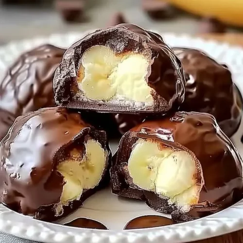 Irresistible banana pudding chocolate puffs dessert