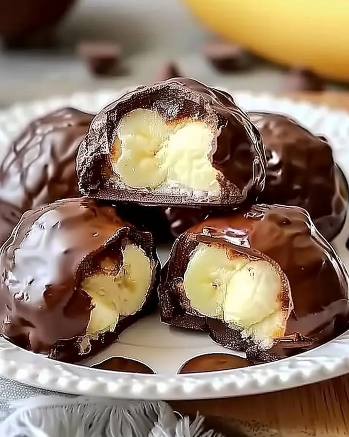 Irresistible banana pudding chocolate puffs dessert