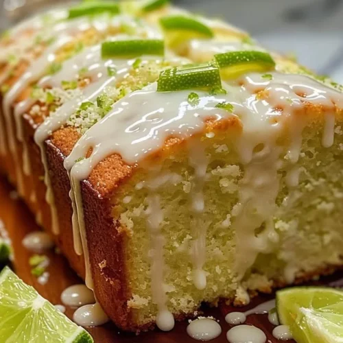 Delicious Key Lime Pound Cake with a zesty Key Lime Glaze