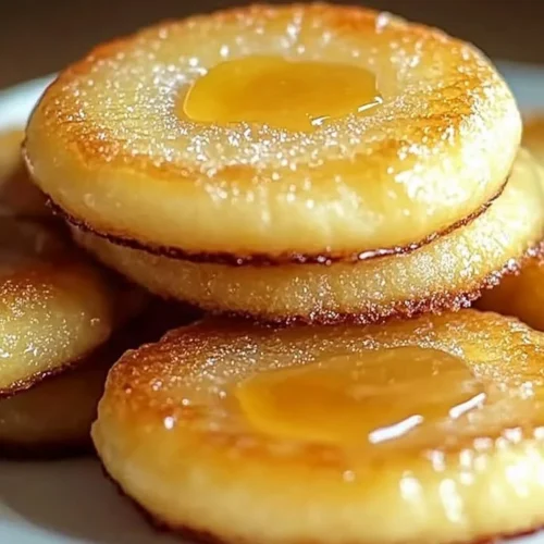 Lemon Curd Brûlée Cookies with a rich, golden topping.