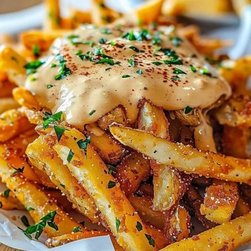 Delicious Louisiana Voodoo Fries inspired by Wingstop recipe.