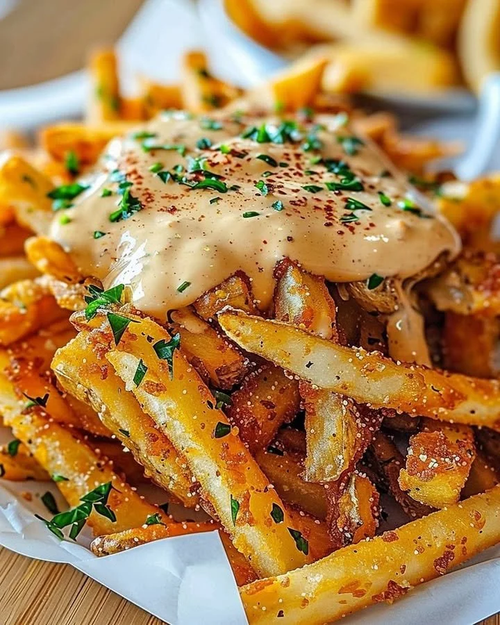 Delicious Louisiana Voodoo Fries inspired by Wingstop recipe.