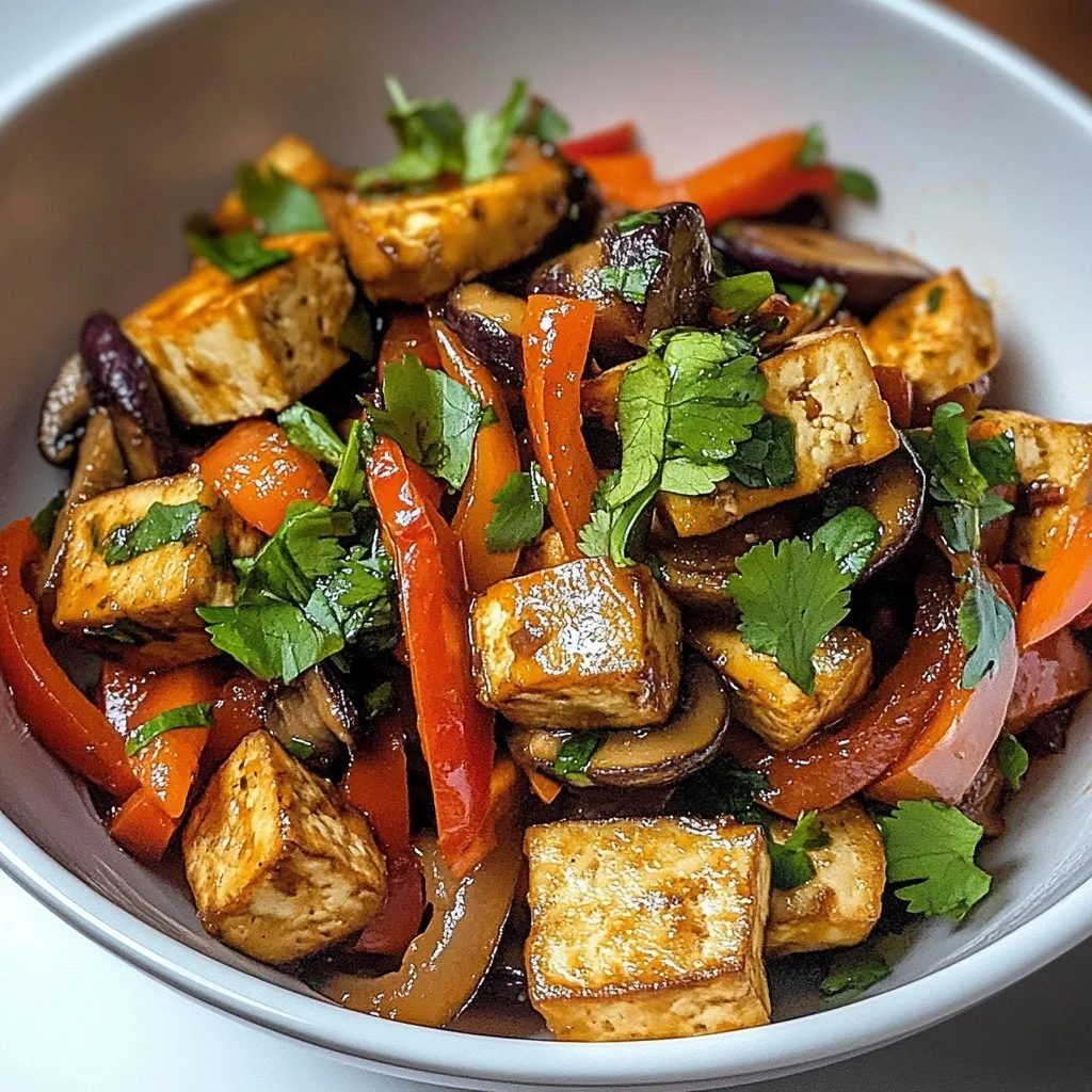 Colorful Nopalito Tofu Scramble served in a bowl with fresh ingredients