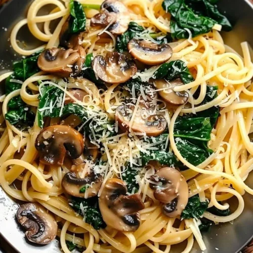 Delicious One Pot Garlic Parmesan Pasta in a bowl topped with parsley