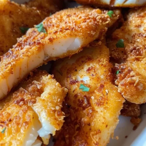 Spicy beer-battered crispy fried fish served with lemon and tartar sauce.